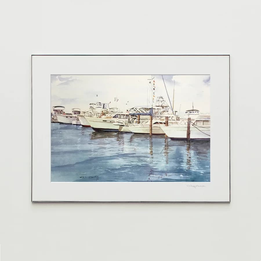 MARINA, watercolor print by Christy Edwards