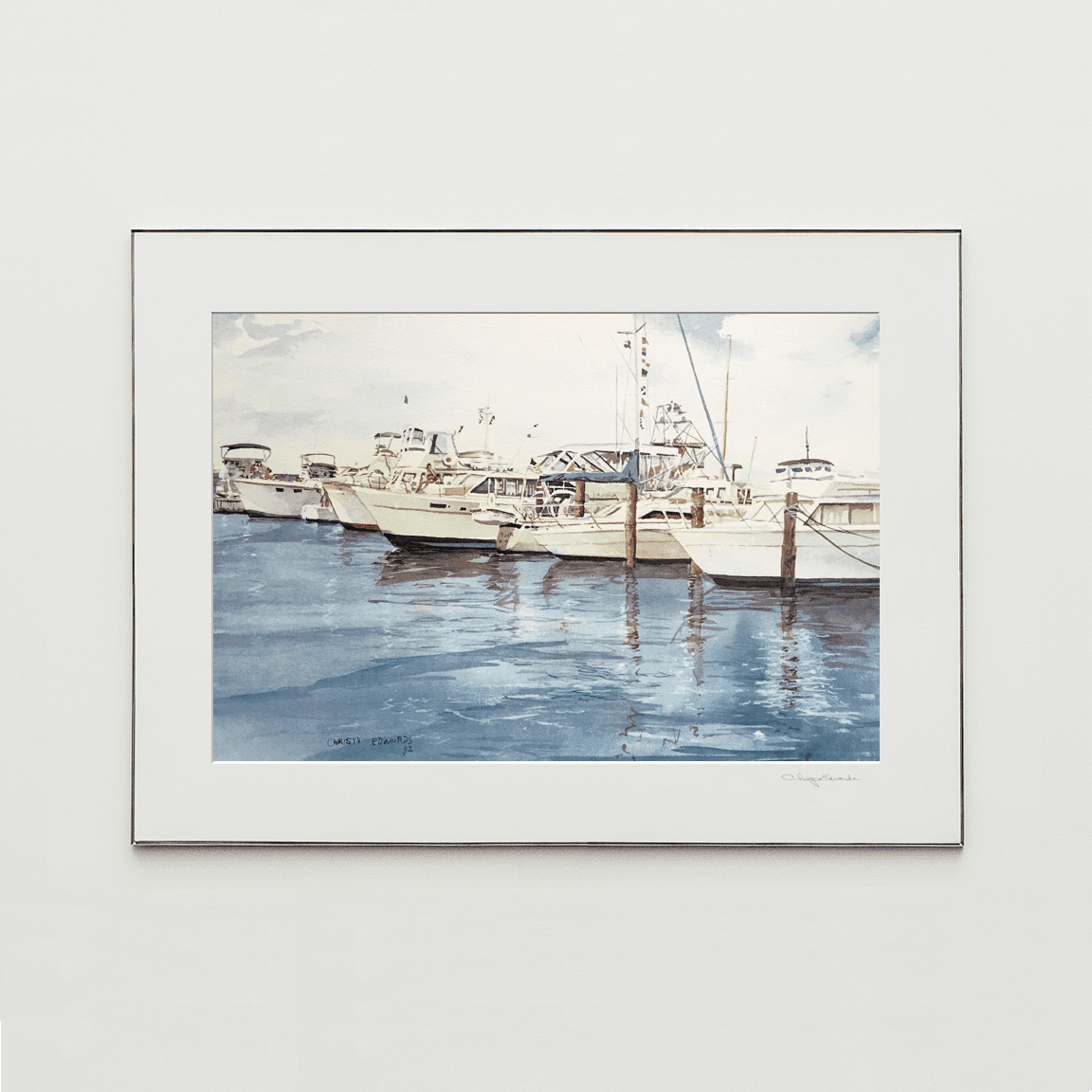 MARINA, watercolor print by Christy Edwards